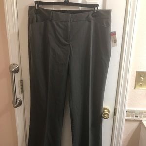 Gray pinstripe business casual slacks